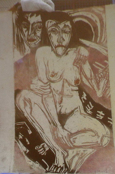 Reprodução da obra do pintor Ernst Ludwig Kirchner