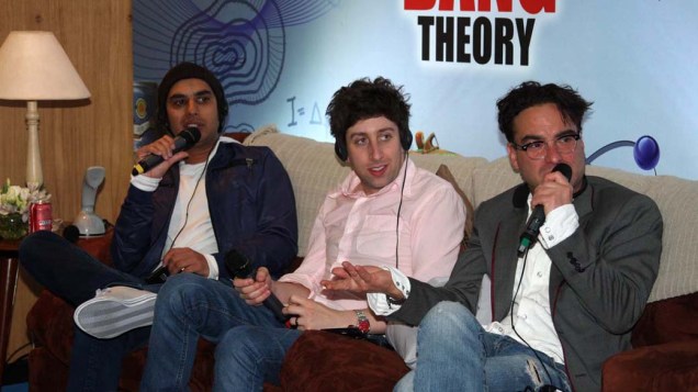 Coletiva com elenco de The Big Bang Theory, São Paulo