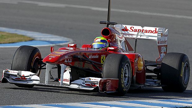 Com sua volta melhor volta em 1m20s709, Felipe Massa foi o mais rápido do primeiro dia de testes na Espanha