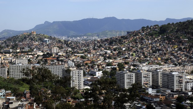 Visão do Complexo do Alemão, na Zona Norte do Rio de Janeiro