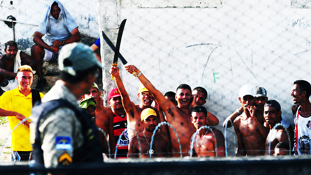 Rebelião no Complexo Prisional do Curado, antigo Aníbal Bruno, no bairro do Sancho, na Zona Oeste do Recife