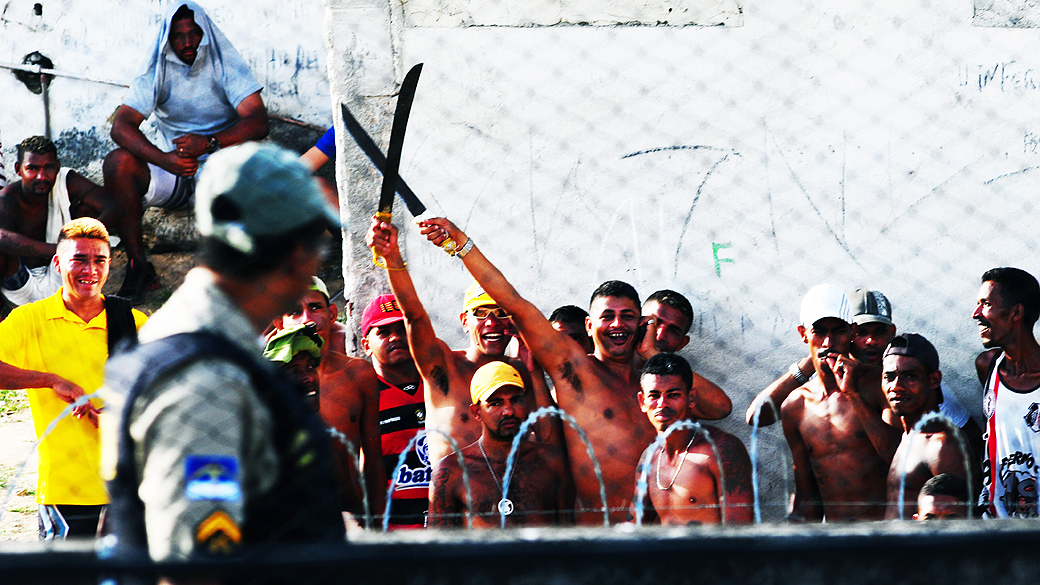 Rebelião no Complexo Prisional do Curado, antigo Aníbal Bruno, no bairro do Sancho, na zona oeste do Recife