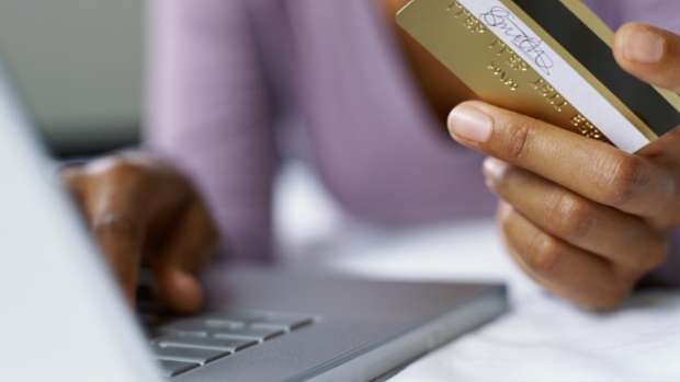 Online shopping with a credit card