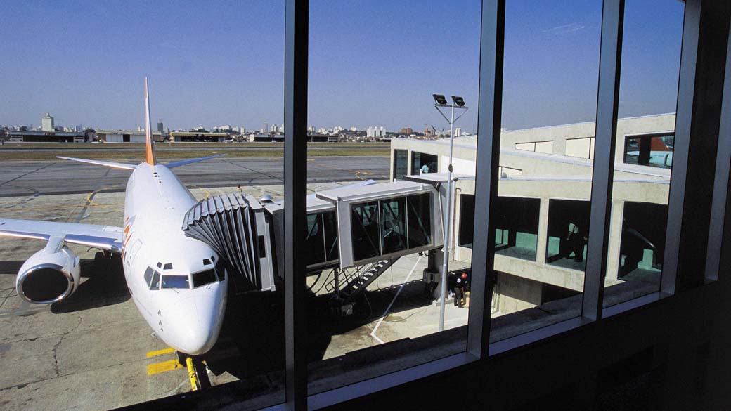 Avião da Gol no Aeroporto de Congonhas, São Paulo
