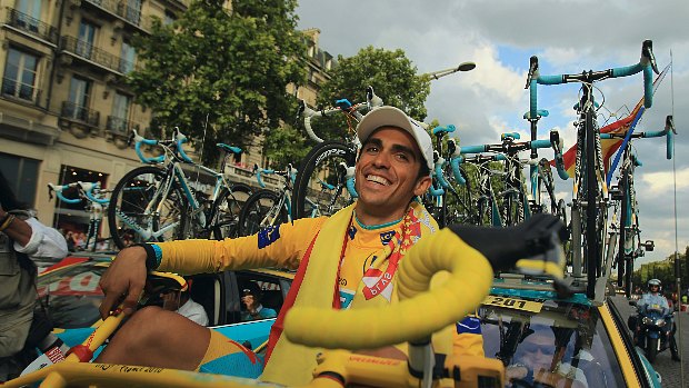 Alberto Contador venceu o Tour de France em três ocasiões: 2007, 2009 e 2010
