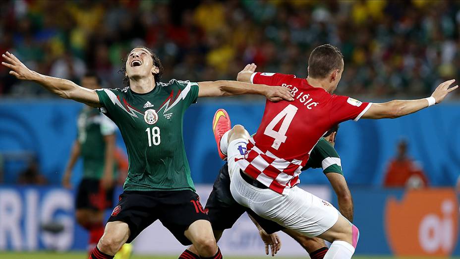 Partida entre Croácia e México durante a Copa do Mundo