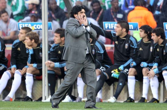Diego Maradona, técnico argentino.