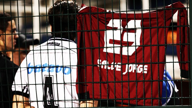 Camisas do Corinthians espalhadas pelo estádio do Pacaembu