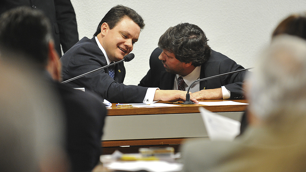 Odair Cunha, na CPI do Cachoeira em Brasília, nesta quinta-feira