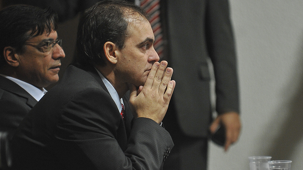O ex-vereador Wladimir Garcez (PSDB) depõe na CPI do Cachoeira, em Brasília, nesta quinta-feira