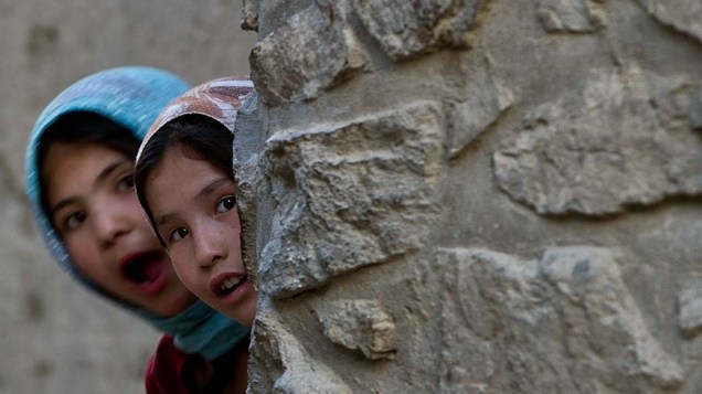 Crianças afegãs em Cabul, Afeganistão