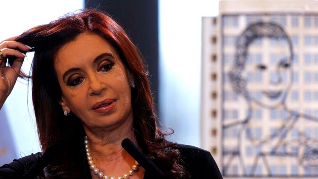 Cristina Kirchner durante reunião em Buenos Aires, Argentina