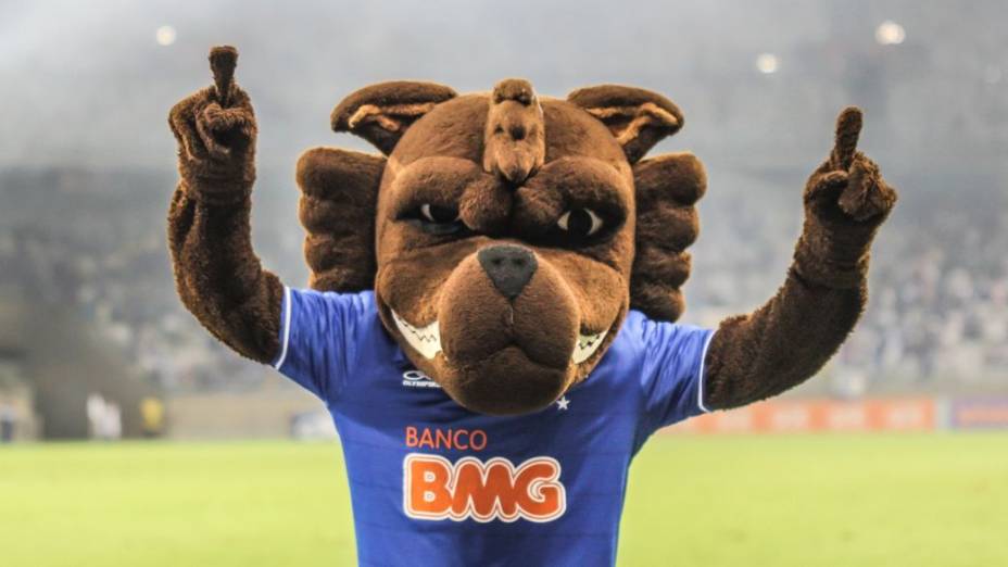 O mascote do Cruzeiro no Mineirão