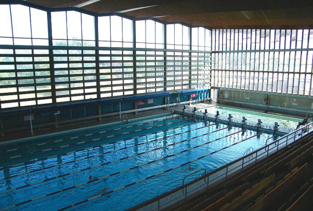 A piscina do Crystal Palace, centro de treinamento e quartel-general do Brasil na Olimpíada de Londres, em 2012