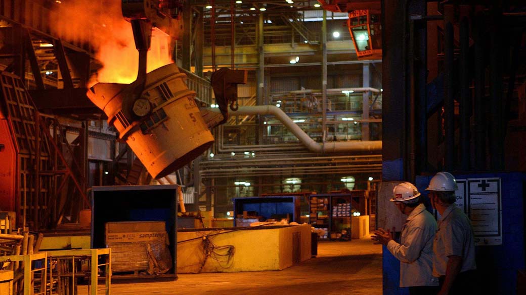 Parque industrial da CSN em Volta Redonda, Rio de Janeiro