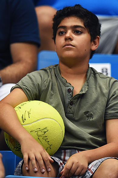 Torcedor durante o Brasil Open de Tênis, em São Paulo