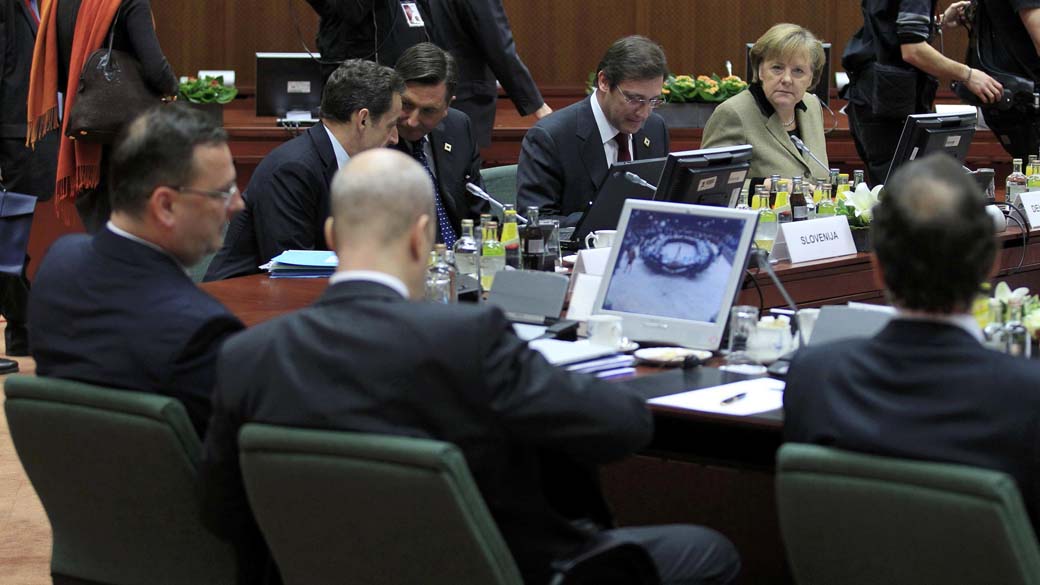 Líderes da União Europeia se reúnem para reunião da cúpula da zona do Euro em Bruxelas, Bélgica