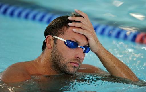 Ian Thorpe durante sessão de treinamento em 3 de fevereiro de 2011