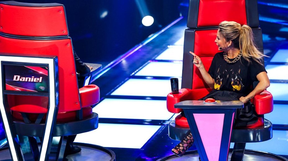 Daniel e Claudia Leitte na quarta rodada de audições às cegas do The Voice Brasil
