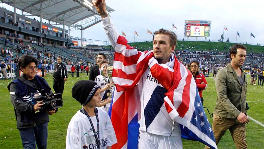  <br><br>  David Beckham se despediu do Los Angeles Galaxy sendo bicampeão da MLS Cup