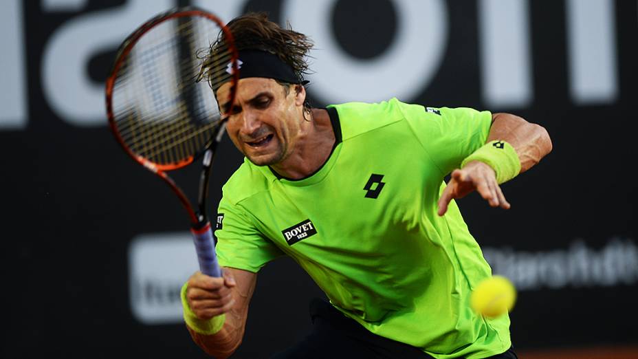 O tenista David Ferrer no Rio Open 2014