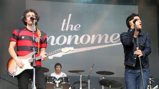 Show de The Monomes e David Fonseca no palco Sunset, no último dia do Rock in Rio, em 02/10/2011