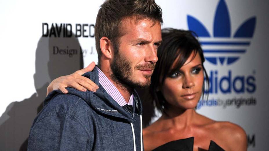 David e Victoria Beckham em setembro de 2009 em Los Angeles, Califórnia