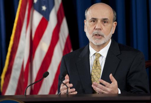 Presidente do Federal Reserve, ben Bernanke, em 2012