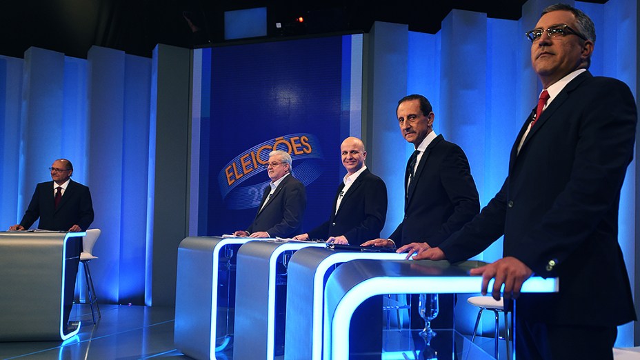 A Rede Globo promove o último debate entre os candidatos para o governo do Estado de São Paulo