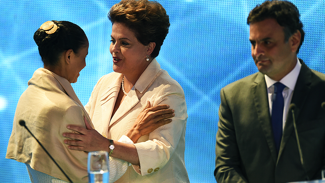 Marina Silva (PSB), Dilma Rousseff (PT) e Aécio Neves (PSDB) fizeram intervenções estéticas para a campanha eleitoral