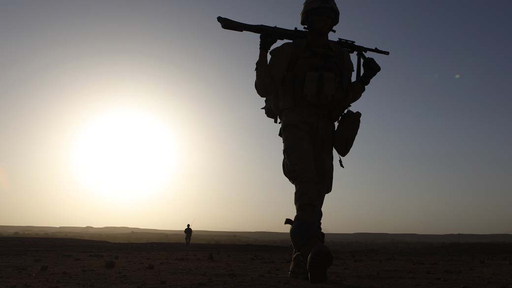 Soldados americanos em Deh Zore, no sul do Afeganistão