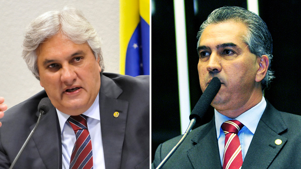 Delcídio Amaral (PT) e Reinaldo Azambuja (PSDB)