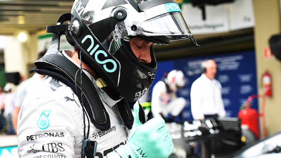 Nico Rosberg conquistou o melhor tempo no treino de classificação para o Grande Prêmio do Brasil