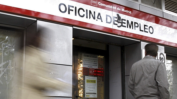Escritório do serviço de vagas de trabalho da Espanha, em Madri. País possui o segundo maior de desempregados da União Europeia, somente atrás da Grécia