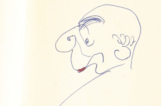 Caricatura: o poeta era fã de cartunistas como Alvarus.