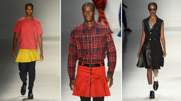Alexandre Herchcovitch apresenta a coleção masculina para o verão 2015, na São Paulo Fashion Week