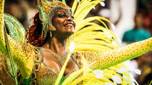 Comissão de Frente da Vai-Vai no primeiro dia de desfiles do Grupo Especial do Carnaval de São Paulo