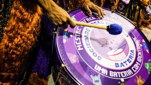 Musa da Vai-Vai no primeiro dia de desfiles do Grupo Especial do Carnaval de São Paulo