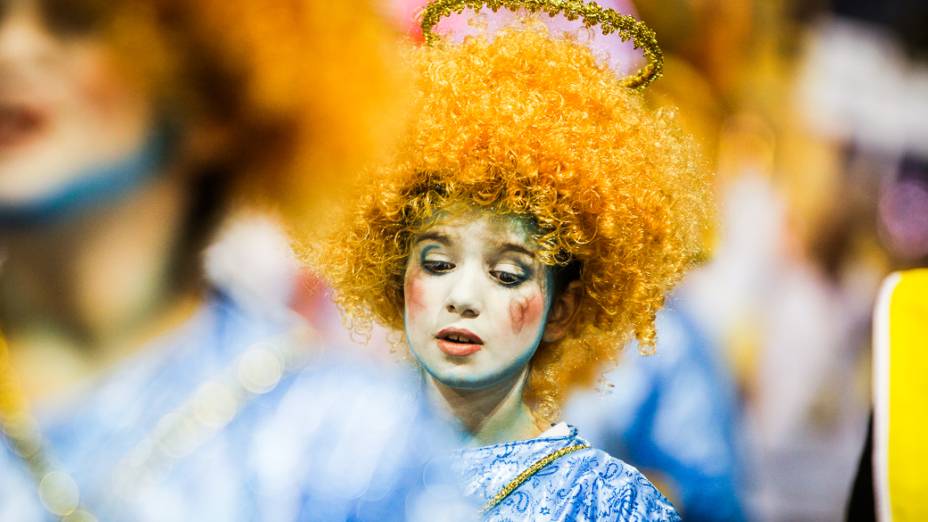 Desfile da Gaviões da Fiel no Sambódromo do Anhembi, em São Paulo