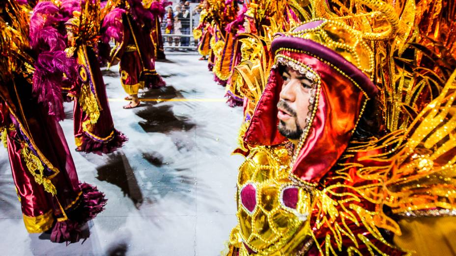 Desfile da Gaviões da Fiel, em São Paulo