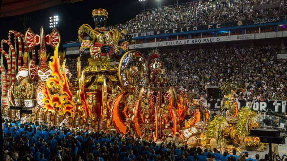 Desfile da Mocidade Alegre, em São Paulo, no Carnaval 2012