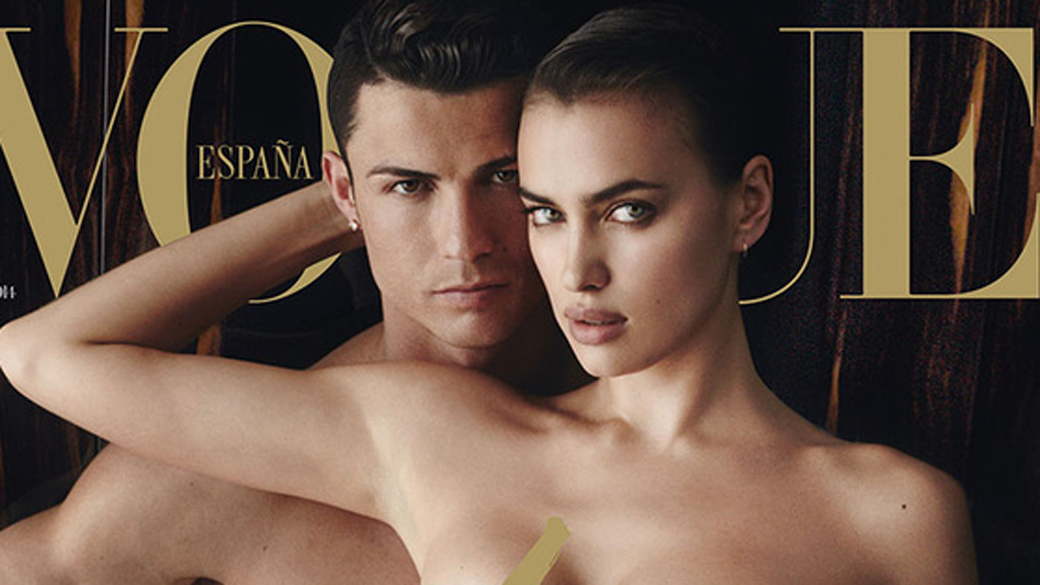 Detalhe da capa 'Vogue' da Espanha com Cristiano Ronaldo