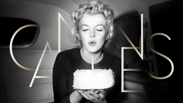Detalhe do cartaz do 65º Festival de Cannes, que homenageia a atriz americana Marilyn Monroe