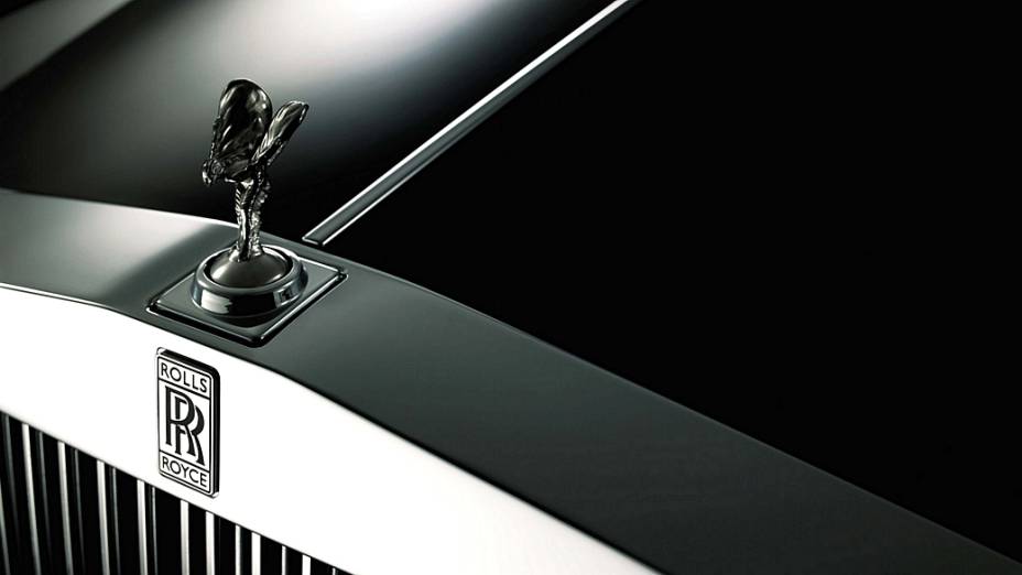 Detalhe do logotipo Rolls Royce