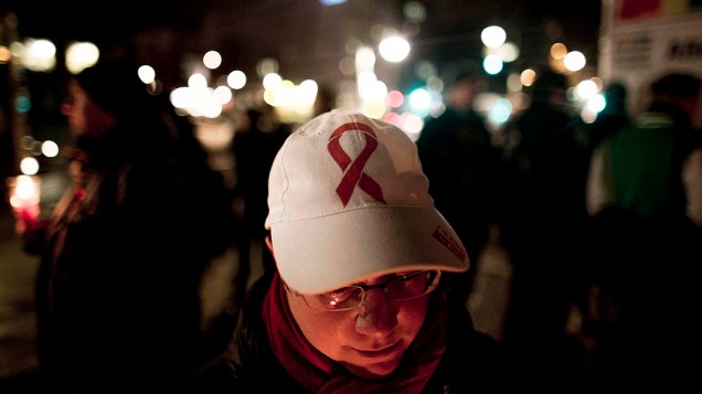 Marcha do Dia Mundial de Luta contra a AIDS, em Berlim