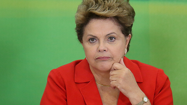 A presidente Dilma Rousseff durante debate com empresários