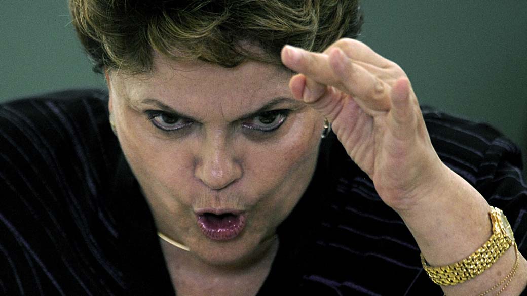 Dilma durante discurso em Brasília