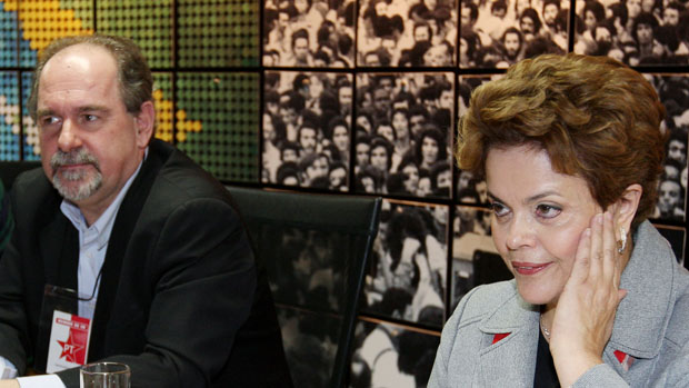 Dilma Rousseff e José Eduardo Dutra em 2010