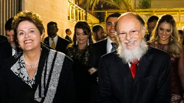 Dilma e Bispo Macedo na inauguração do Templo de Salomão