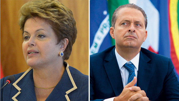 Dilma Rousseff e Eduardo Campos: Abin em ação para coletar informações que pudessem ser utilizadas contra a campanha presidencial do governador de Pernambuco